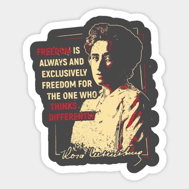 Rosa Luxemburg Sticker by dan89